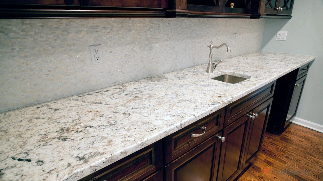 Snow White Granite Kitchen | Marble.com