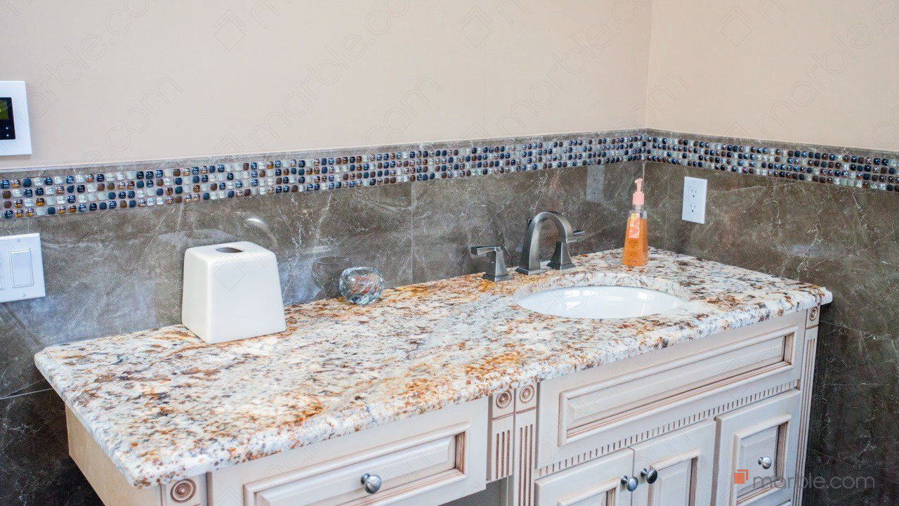 Verniz Tropical Granite Bathroom | Marble.com