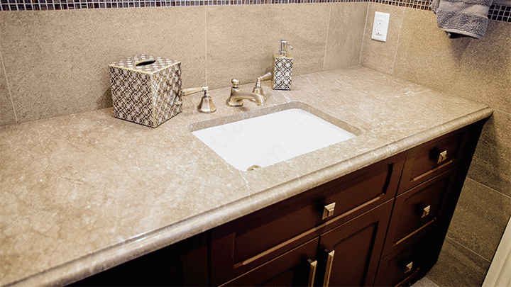 Granite Tile Bathroom Countertop Countertops Ideas   01 