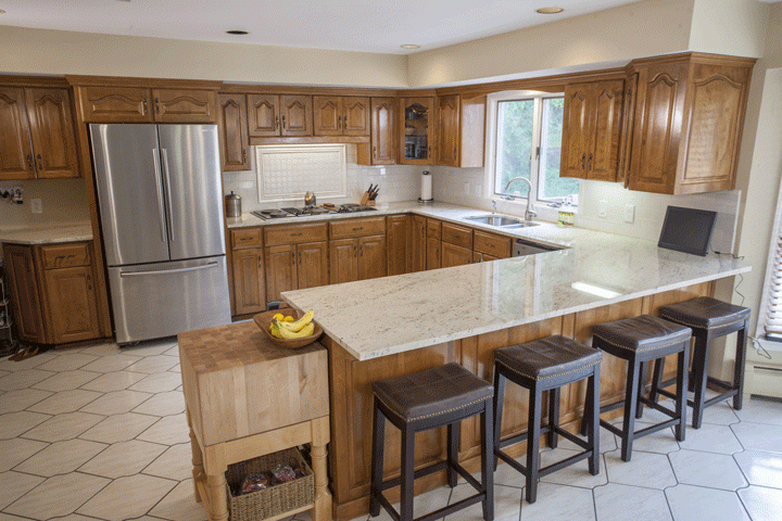 Top 5 Light Color Granite Countertops, Light Brown Kitchen Cabinets With Granite Countertops