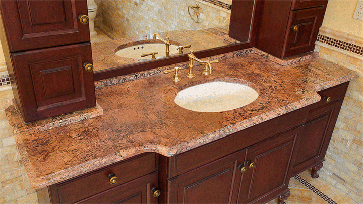 brown granite bathroom ideas