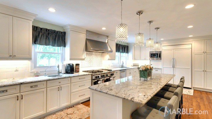 Top 5 Kitchen Countertop Choices For White Cabinets Marble Com