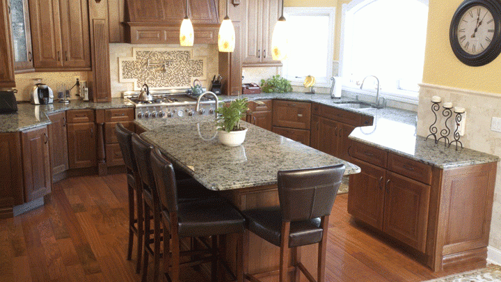 Countertops With Dark Cabinets, Blue Eyes Granite Countertops Kitchen Cabinets