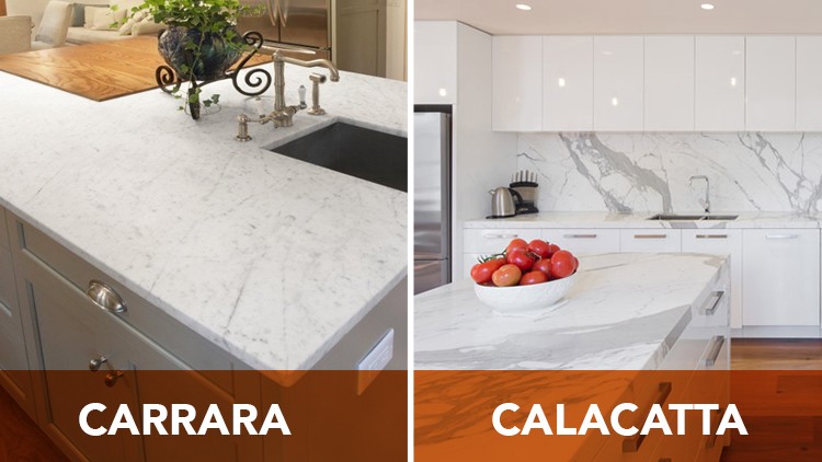 Calacatta vs carrara marble