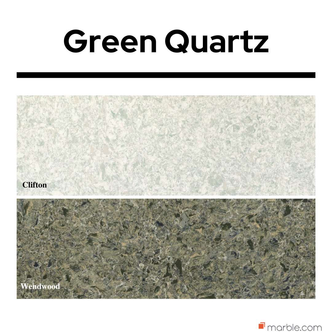 green quartz countertops