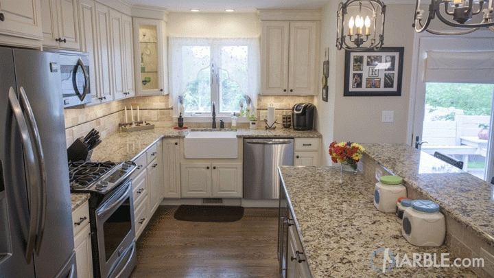 Top 5 Kitchen Countertop Choices For White Cabinets Marble Com