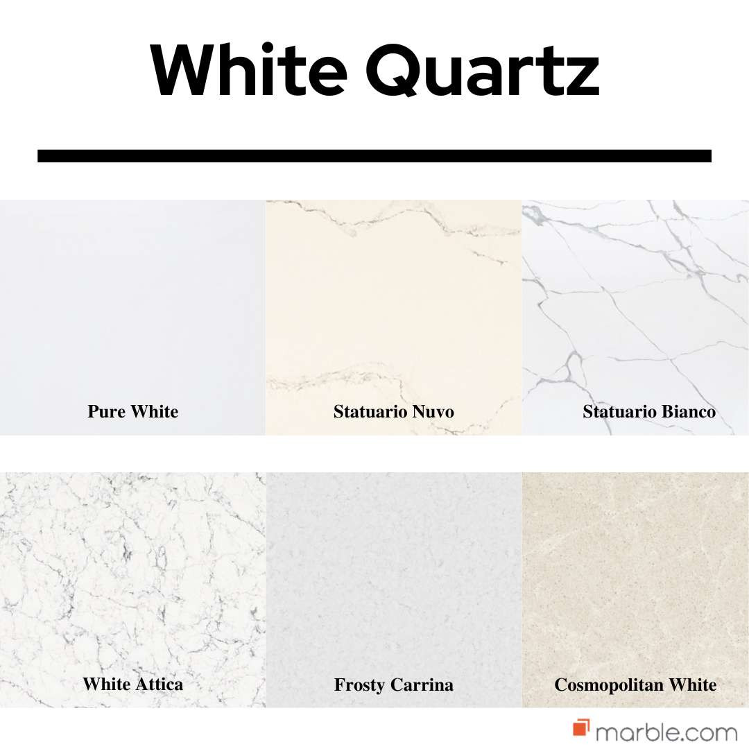 dominar almuerzo Evolucionar What Are All the Colors Available for Indoor Quartz Countertops | Marble.com