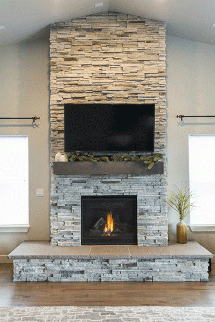 Stone Fireplace Ideas For Your Home In, Can I Use Granite For A Fireplace Hearth