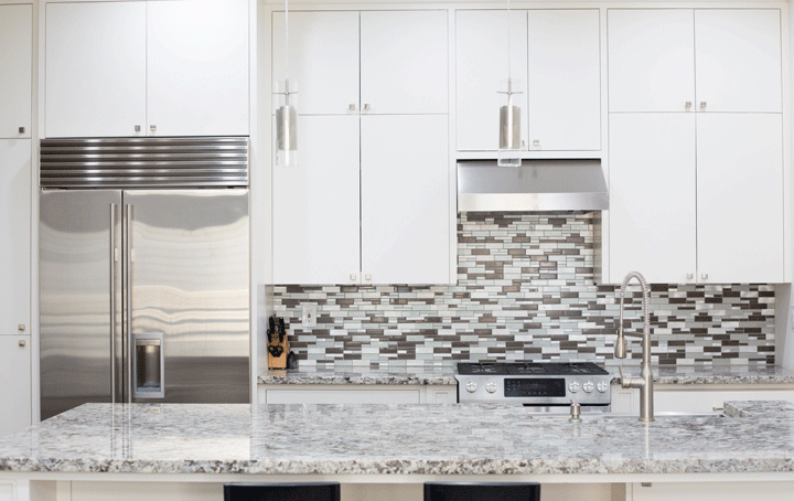 How To Match Backsplash Tile Granite, Kitchens With Granite Countertops And Tile Backsplash