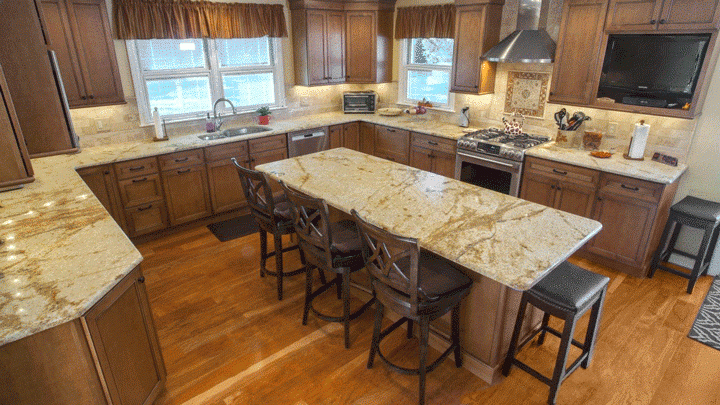 Countertops of Mountain Green Granite Need Care & Maintenance After Being  Fabricated & Installed