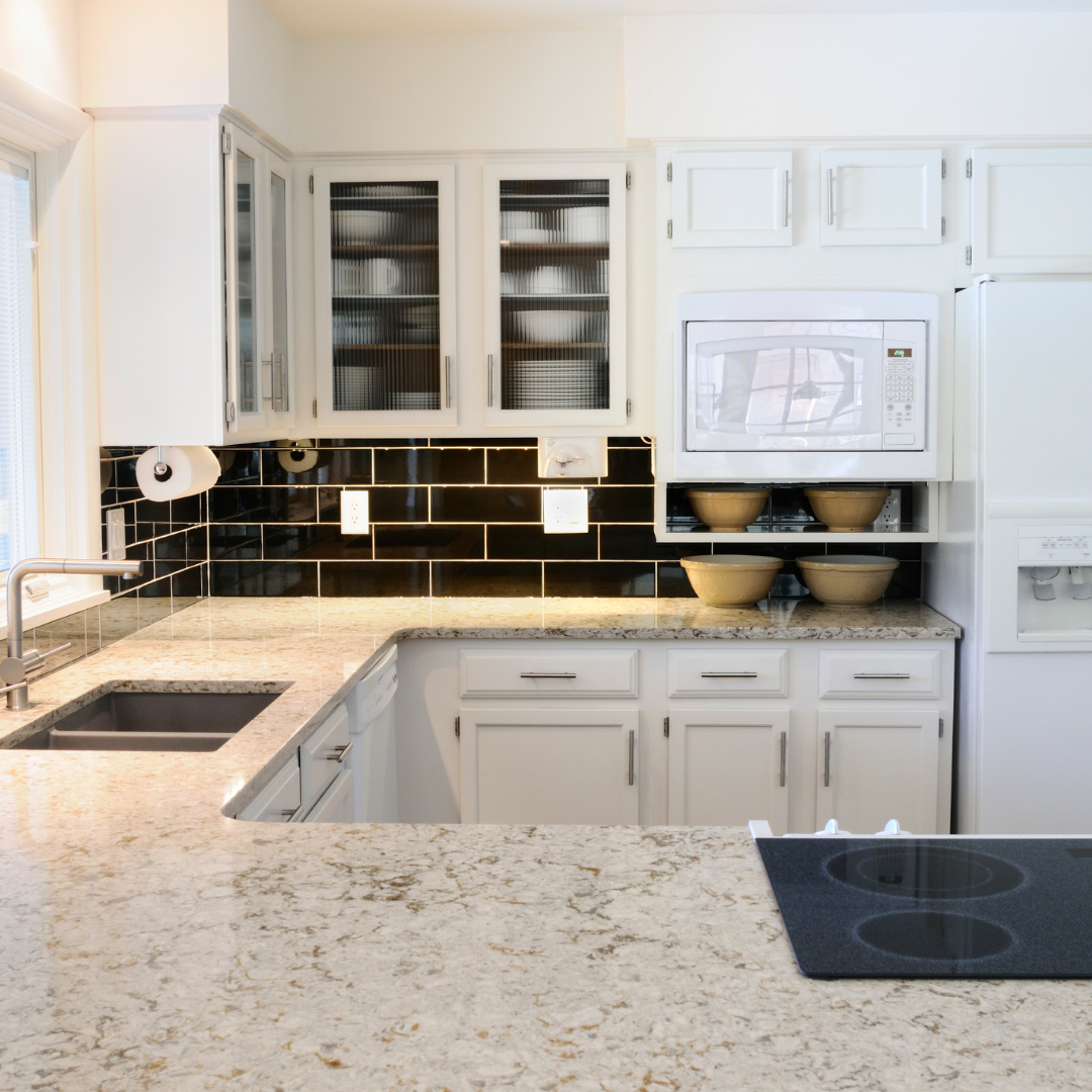 What Color Granite Goes with White Cabinets image