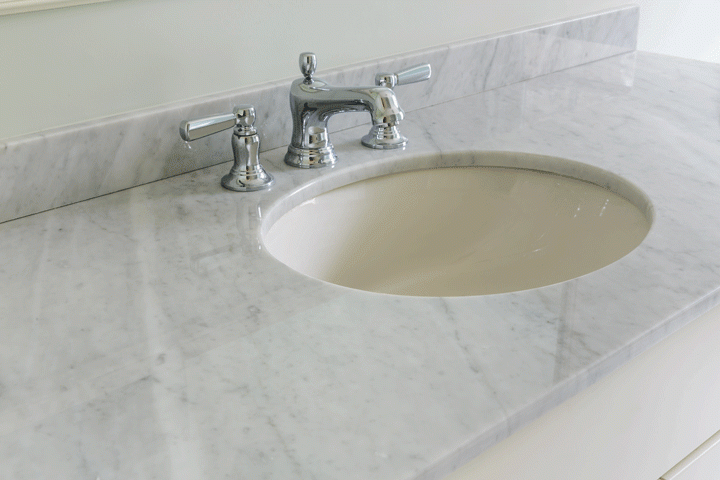 Cultured Marble Vs Granite Choosing, How To Seal Marble Bathroom Countertop