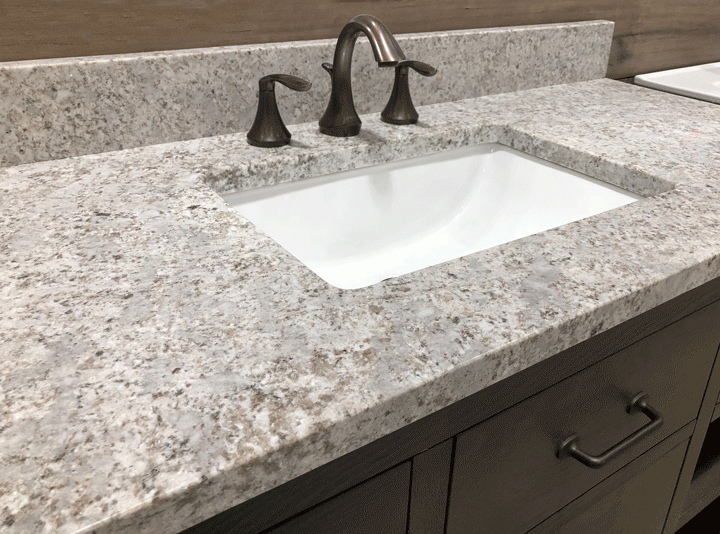 How Do You Install Undermount Sinks, Bathroom Granite Countertop With Undermount Sink
