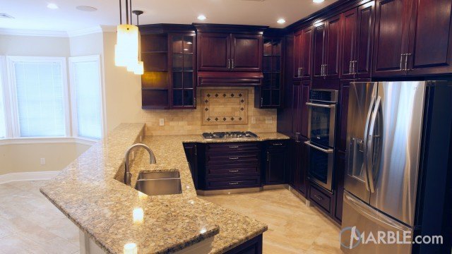 Giallo Napoleone Granite Kitchen