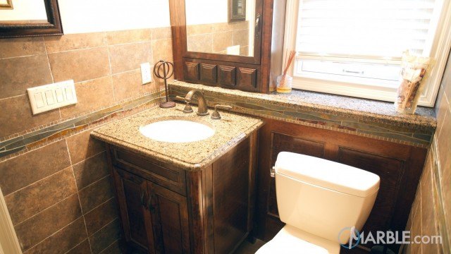 Giallo Padova Granite Bathroom