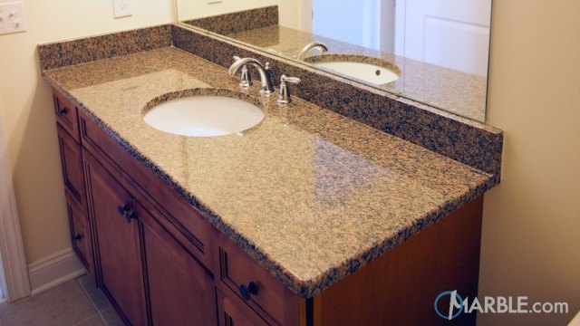 Giallo Floritio Granite Bathroom