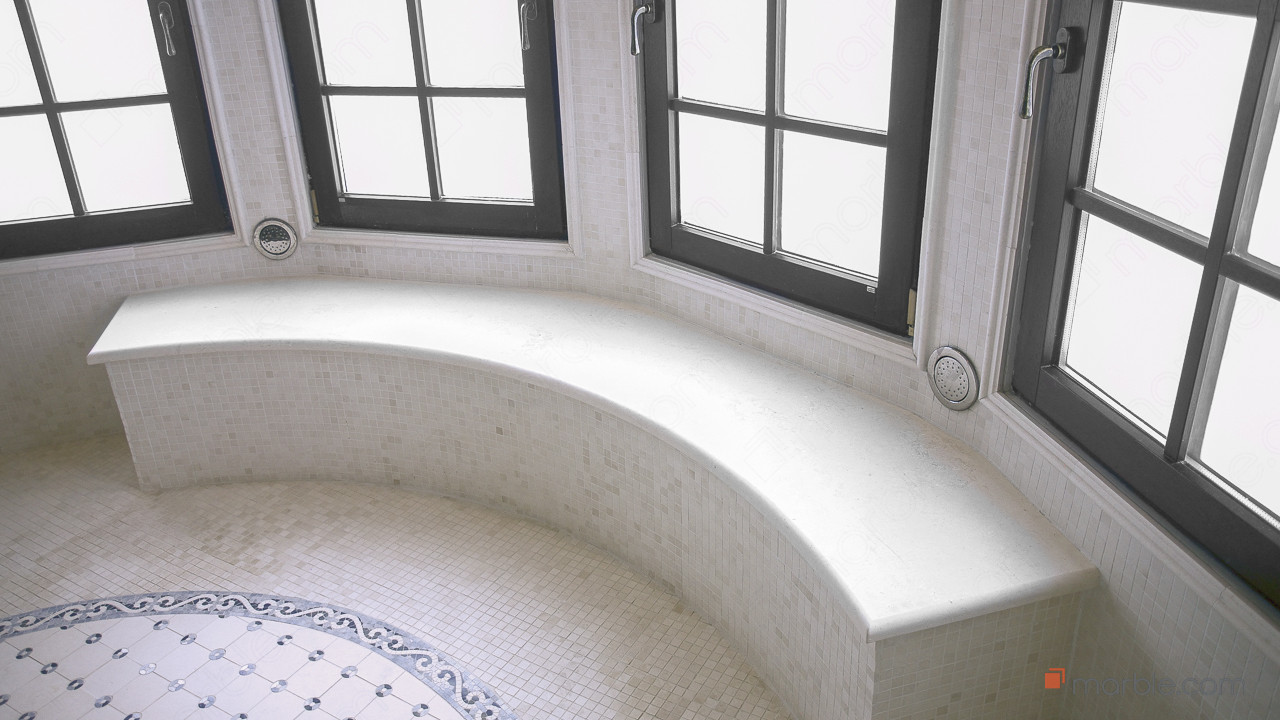 Jerusalem White Limestone Bathroom | Marble.com
