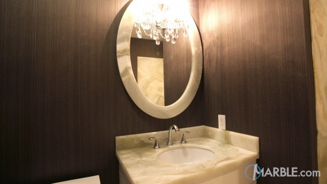 Light Pistachio Onyx Bathroom