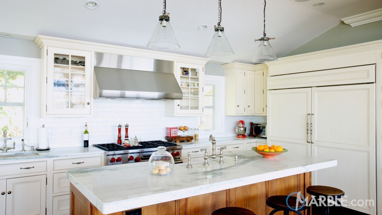 Mountain White Danby Marble Kitchen Marble Com