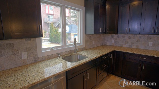 Santa Cecilia Granite In A New Kitchen