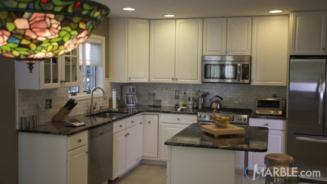 Blue Fantasy Granite Kitchen