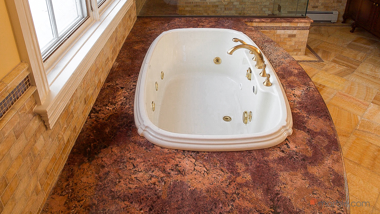 Bordeaux Granite Bathroom | Marble.com
