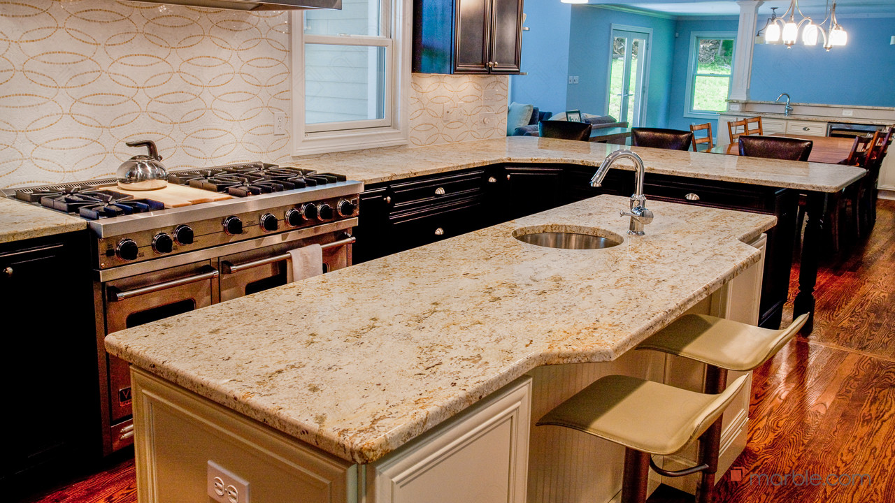 Colonial Gold Granite Kitchen | Marble.com