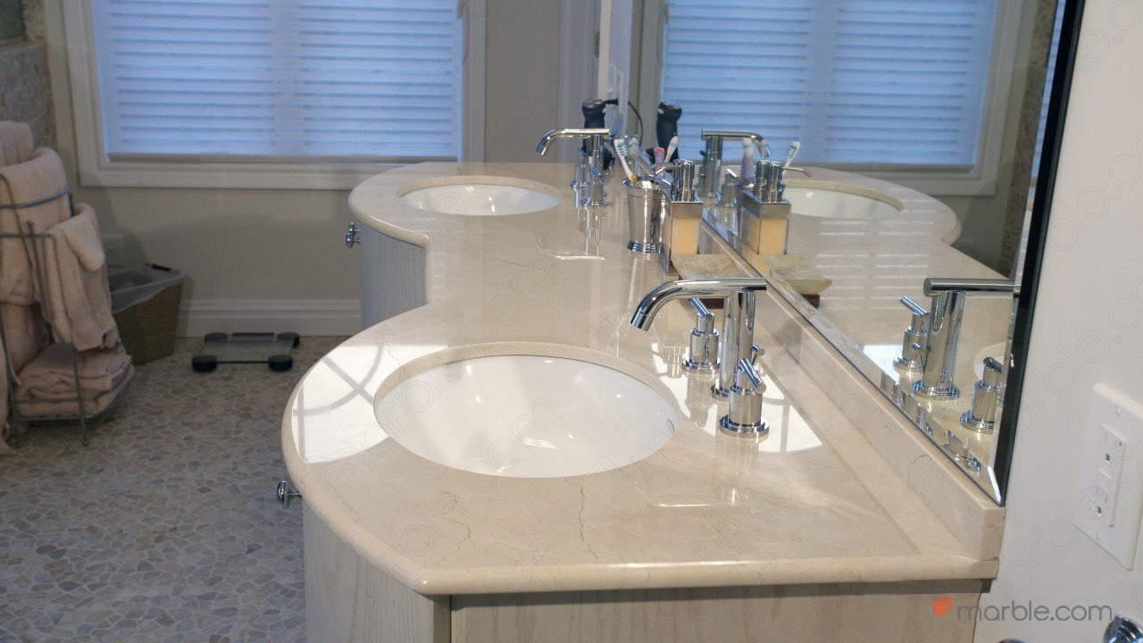 Crema Marfil Marble Bathroom | Marble.com