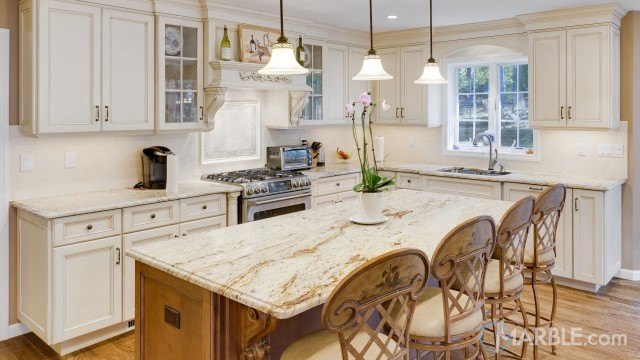New Gold Antique Granite Main Kitchen