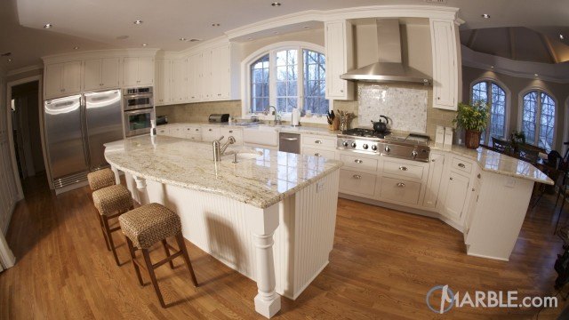 New Gold Antique Granite Kitchen