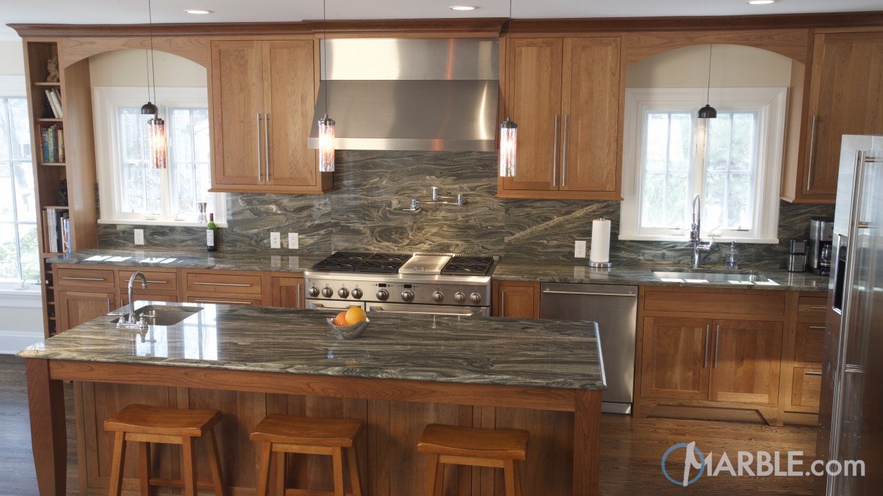 Green Granite Kitchen