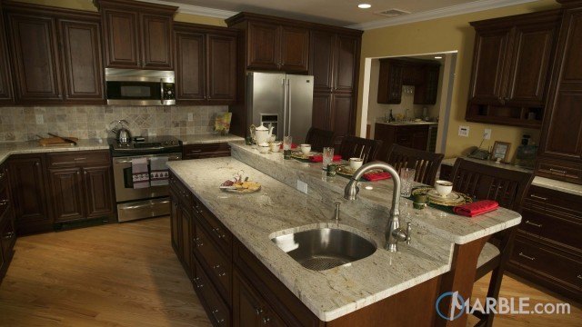 River White Granite Kitchen Countertop