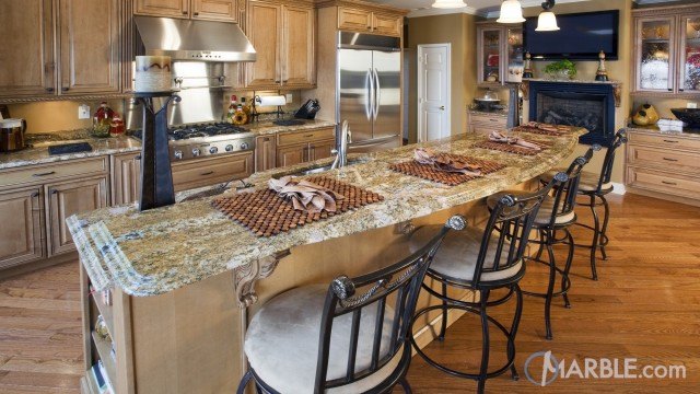Sanguine C Granite Kitchen Countertops