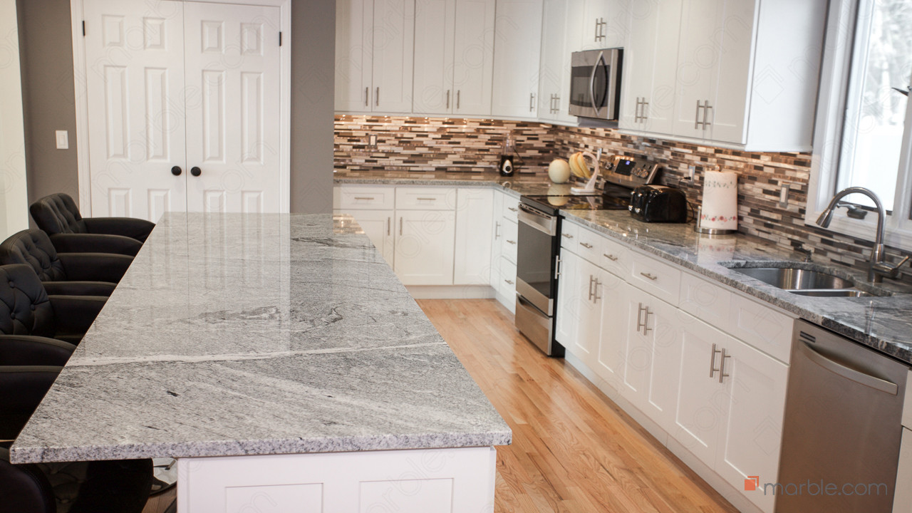 Viscont White Granite Kitchen | Marble.com