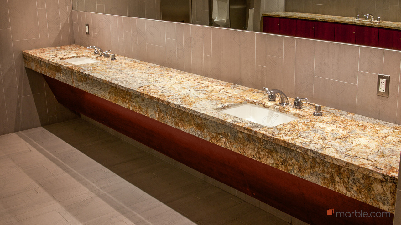 Siena Beige Commercial Bathroom | Marble.com