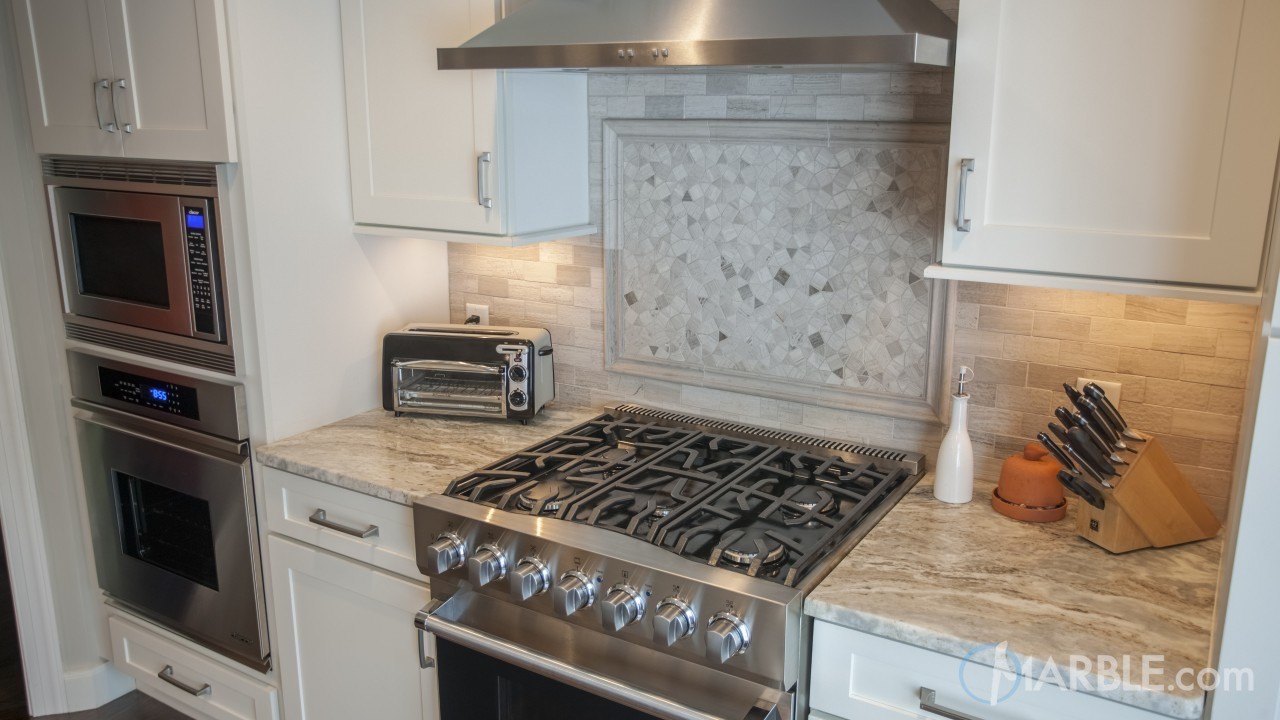 Fantasy Brown Quartzite Kitchen Countertop w/ Straight Edge. | Marble.com