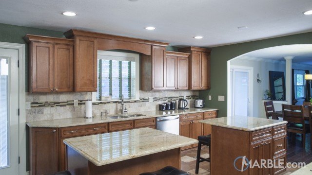 Ivory Gold Granite Kitchen