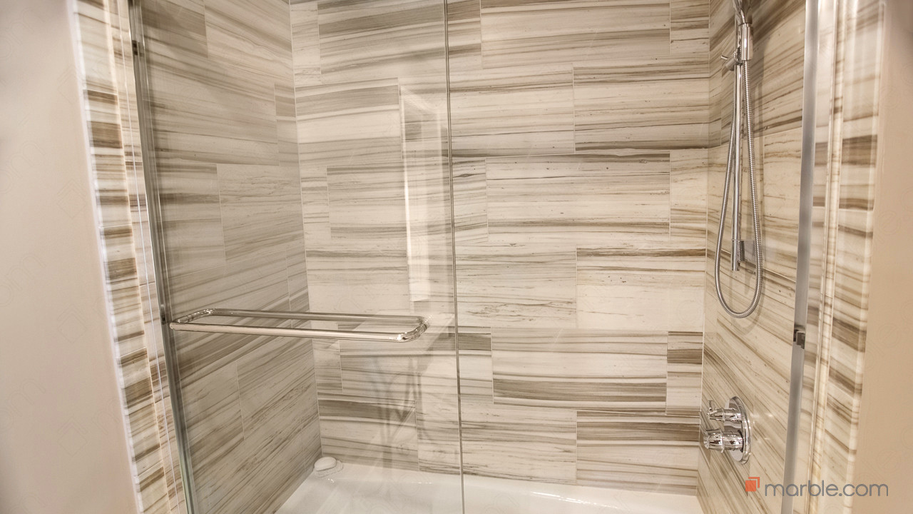 White Glass Bathroom | Marble.com