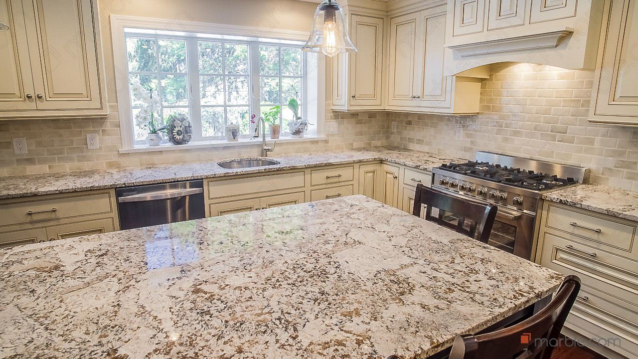 Bianco Antico Kitchen Granite Countertop and Table | Marble.com