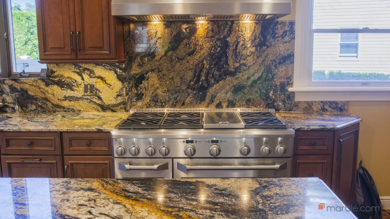 Magma Gold Kitchen Granite | Marble.com