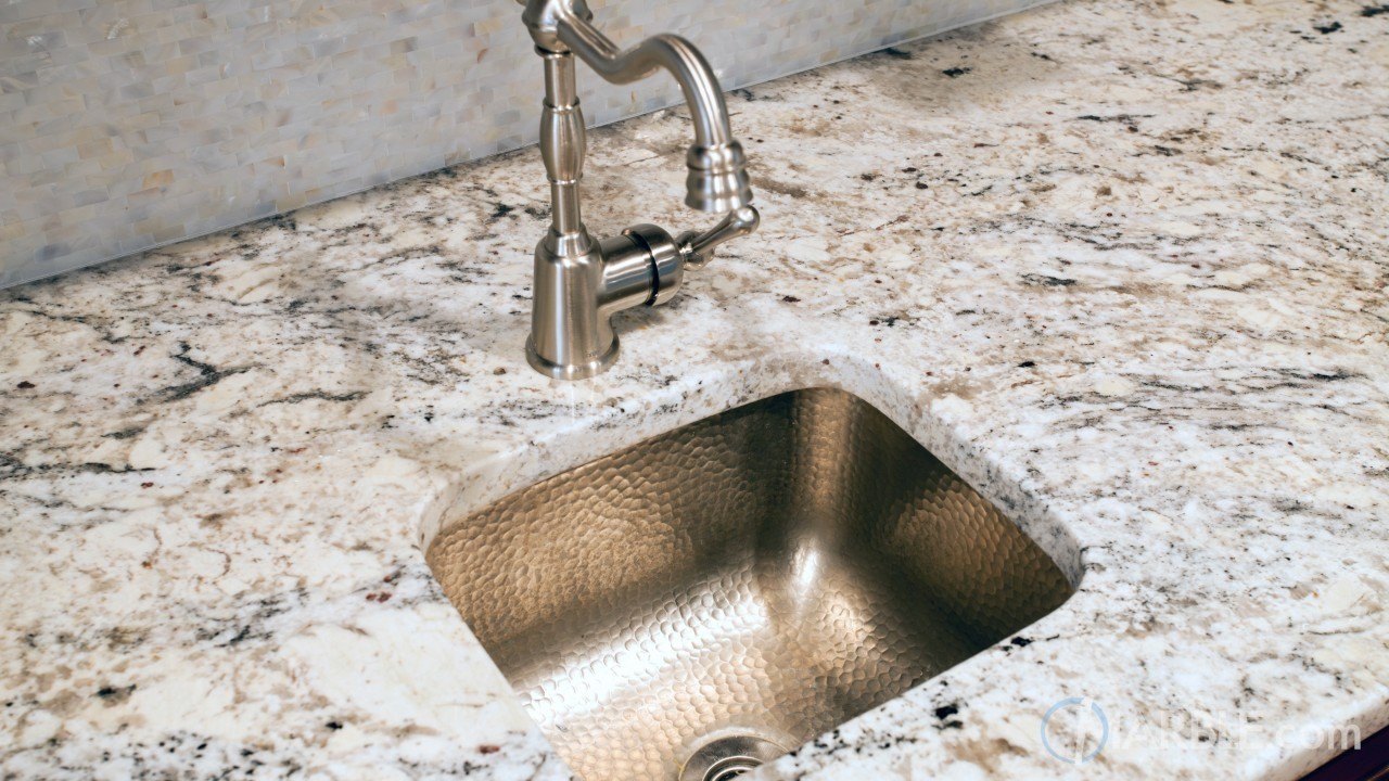 Snow White Granite Kitchen Countertop | Marble.com