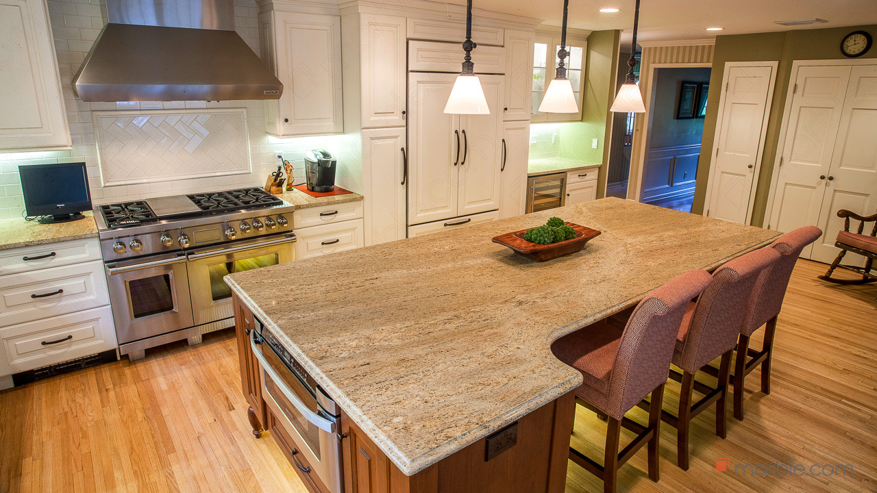 Madura Gold Granite Kitchen Countertops | Marble.com