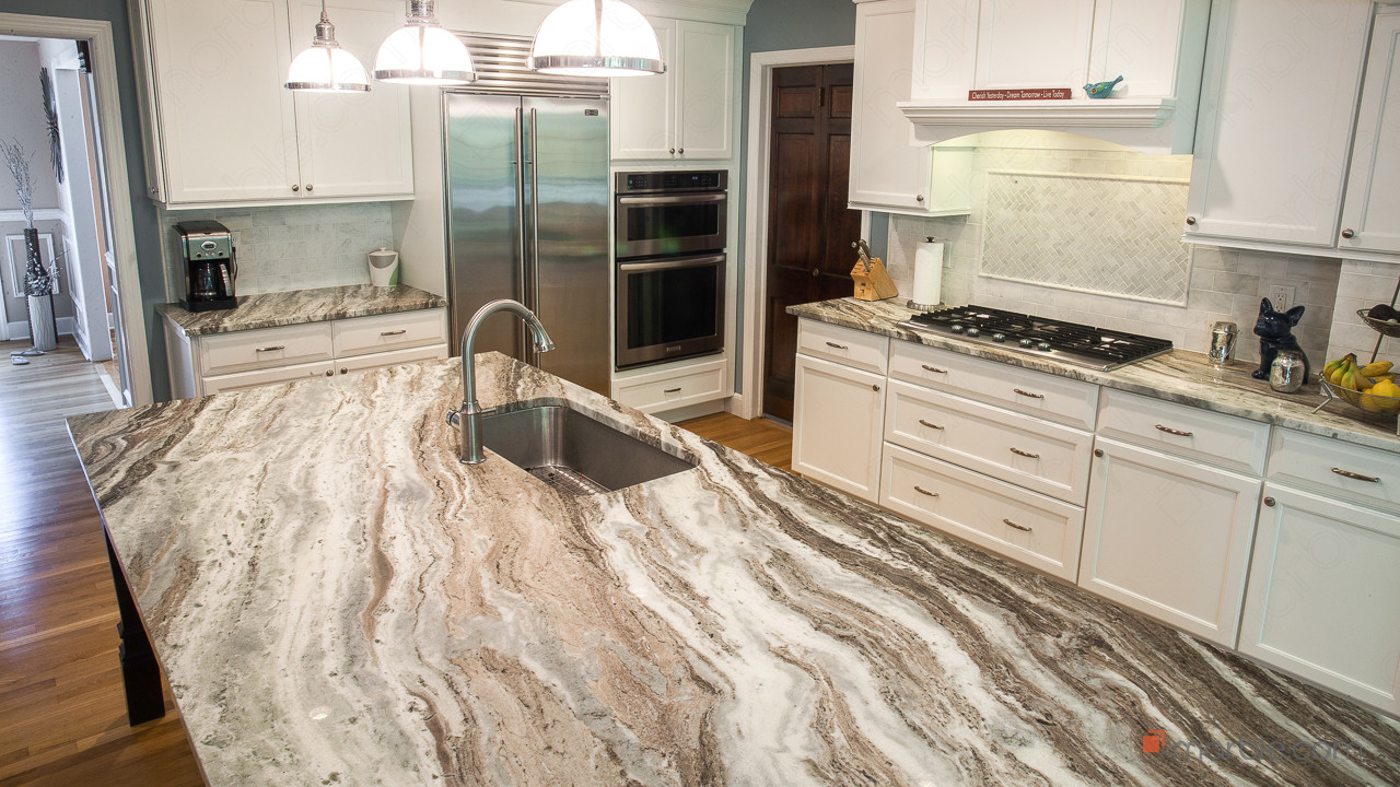 Fantasy Brown Quartzite Modern Kitchen  | Marble.com