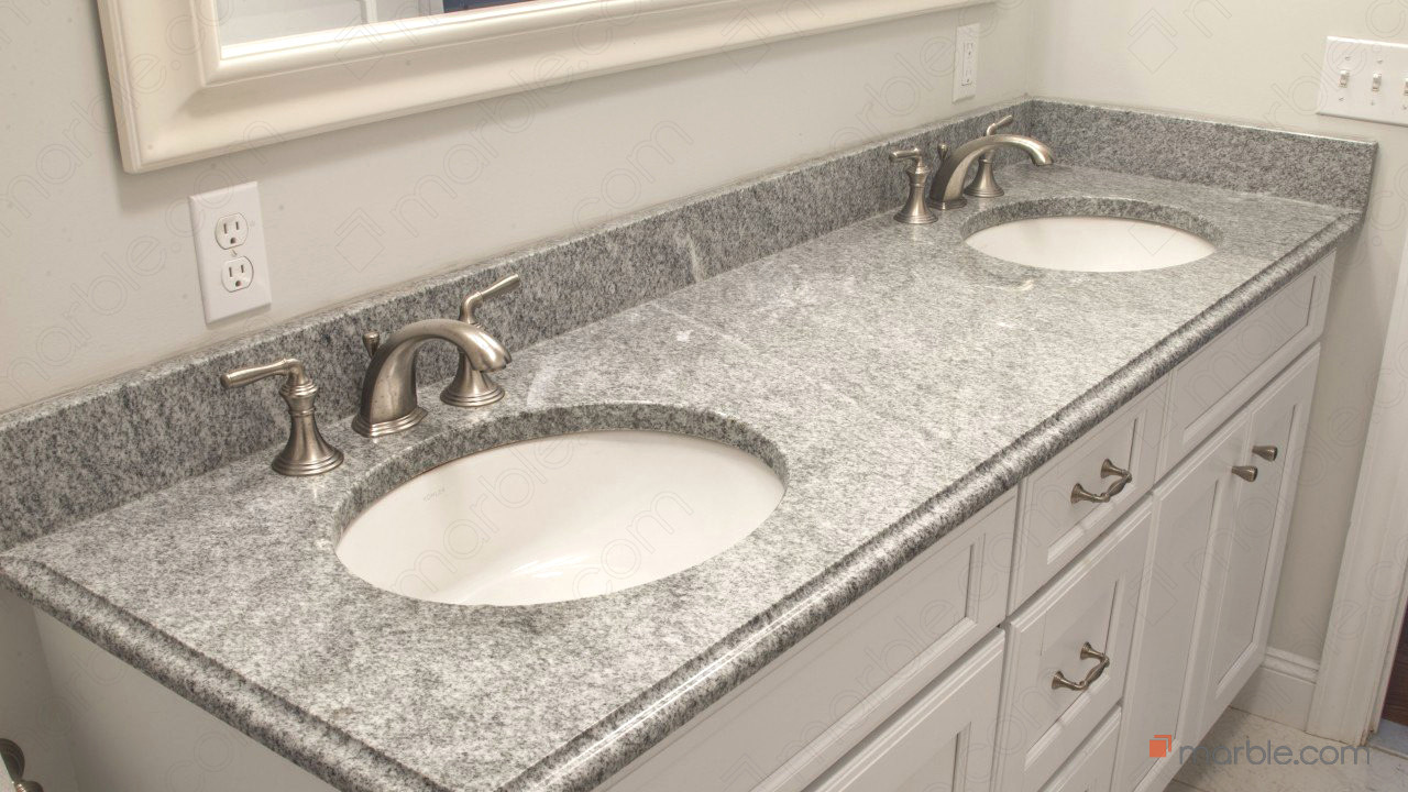 Bianco Diamante Granite Bathroom | Marble.com