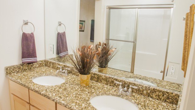 Giallo Napoleone Granite Bathroom