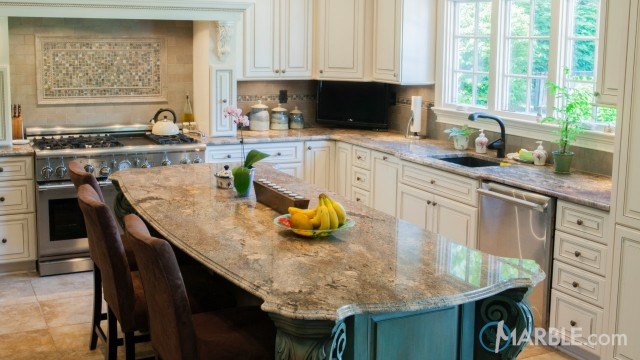 Baltic Blue Granite Kitchen