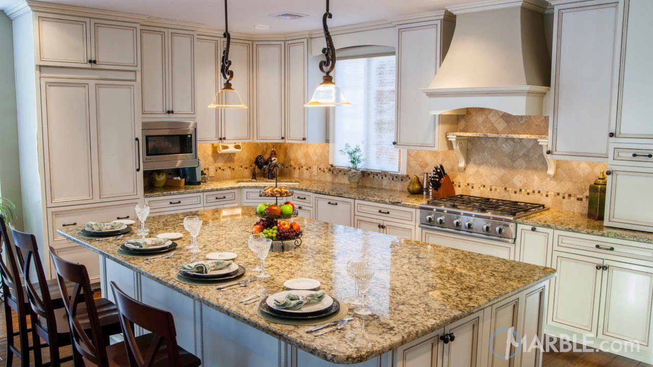 Santa Cecilia Real Kitchen Granite Countertop