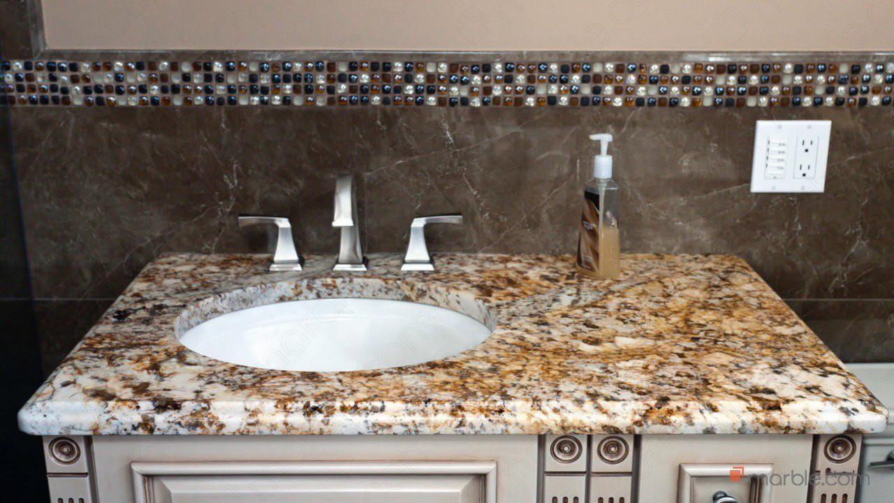 Verniz Tropical Granite Bathroom | Marble.com