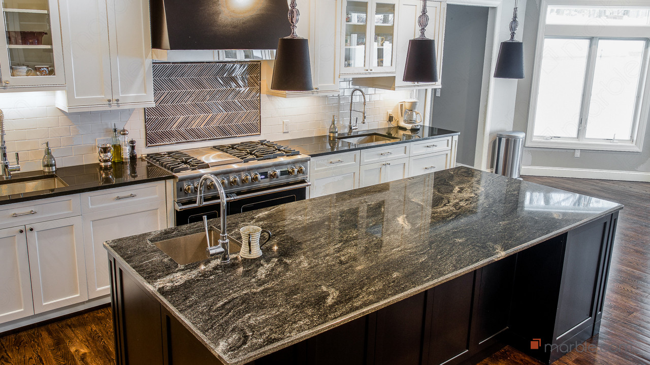 Orion Granite & Absolute Black Granite Kitchen Countertops | Marble.com