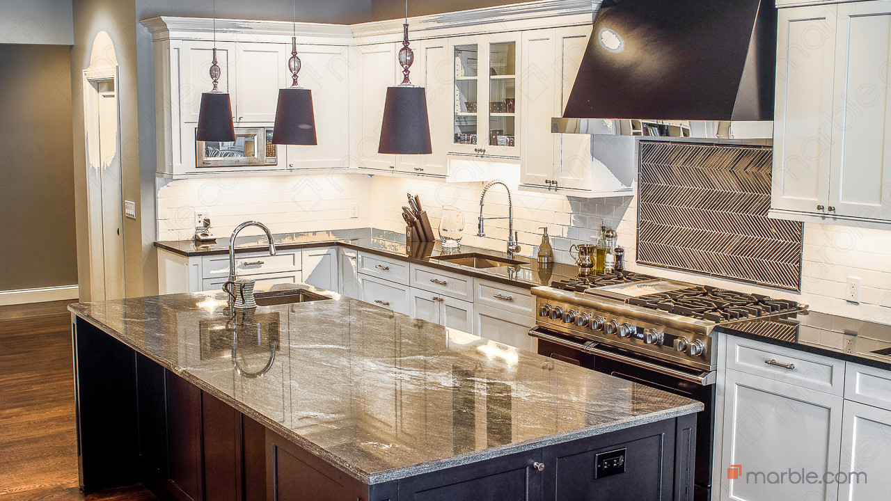 Orion Granite & Absolute Black Granite Kitchen Countertops | Marble.com
